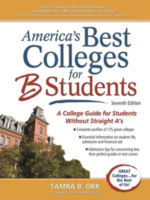 America's Best Colleges for B Students - ebook
